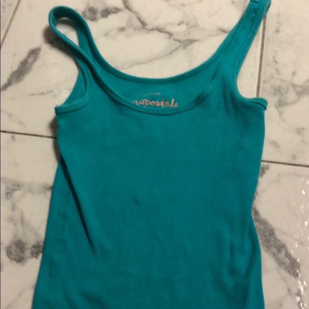 Aeropostale’s green blue tank top